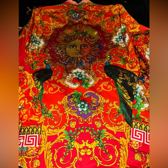 MATCHING MEN SET: Barabas M Shirt, Men Red Slacks 32/32, Mens Dress Shoes Size 9 - Picture 6 of 14